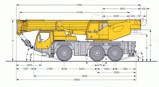 Autokran Liebherr 55 t