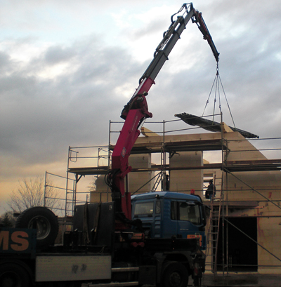 MAN Autokran im Einsatz